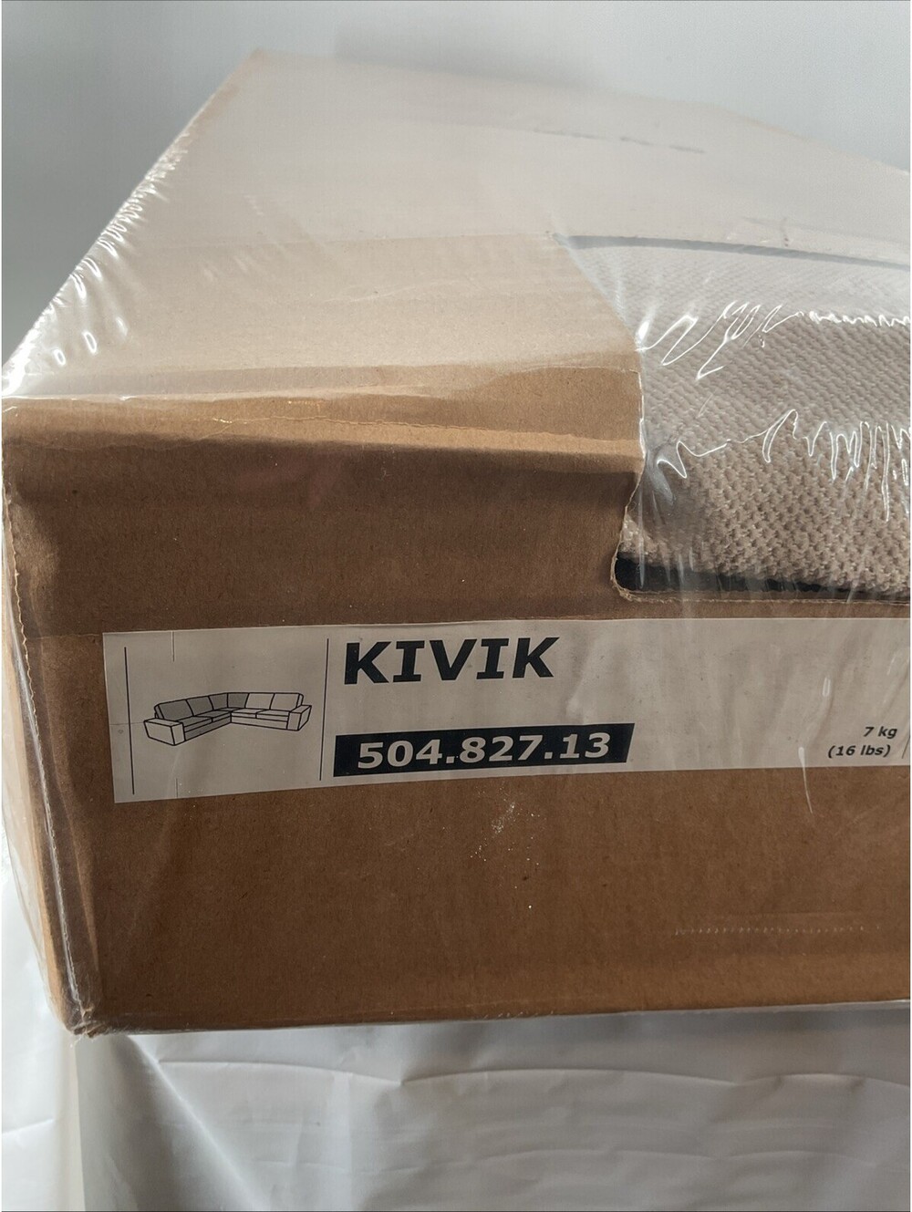 IKEA KIVIK SOFA COVER 504.827.13 Beige (double Check Part Number And Picture)